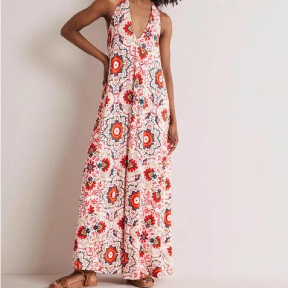 Boden V Neck Jersey Maxi Dress NWT (no belt) 16/18